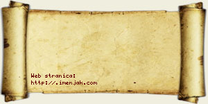 Poleksija Trnjaković vizit kartica